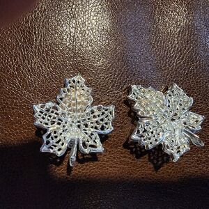 Elegant Silver Leaf Earrings